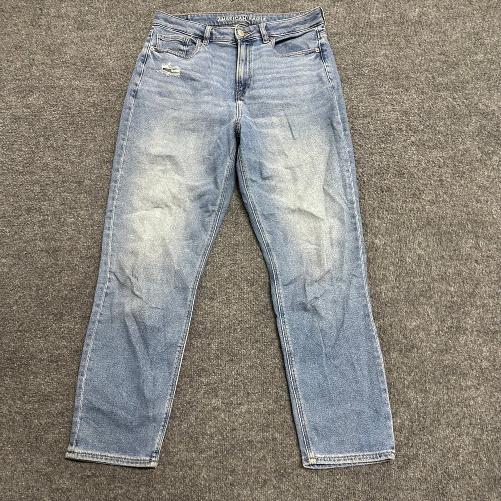 American Eagle Jeans Womens Size 10 Blue Distressed Light Wash Modal Stretch